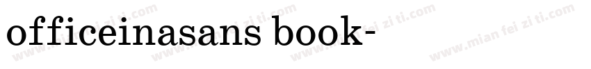 officeinasans book字体转换